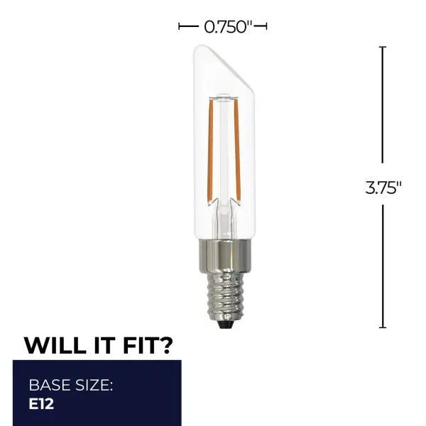 Slanted T6 LED Filament Bulb - Image 5