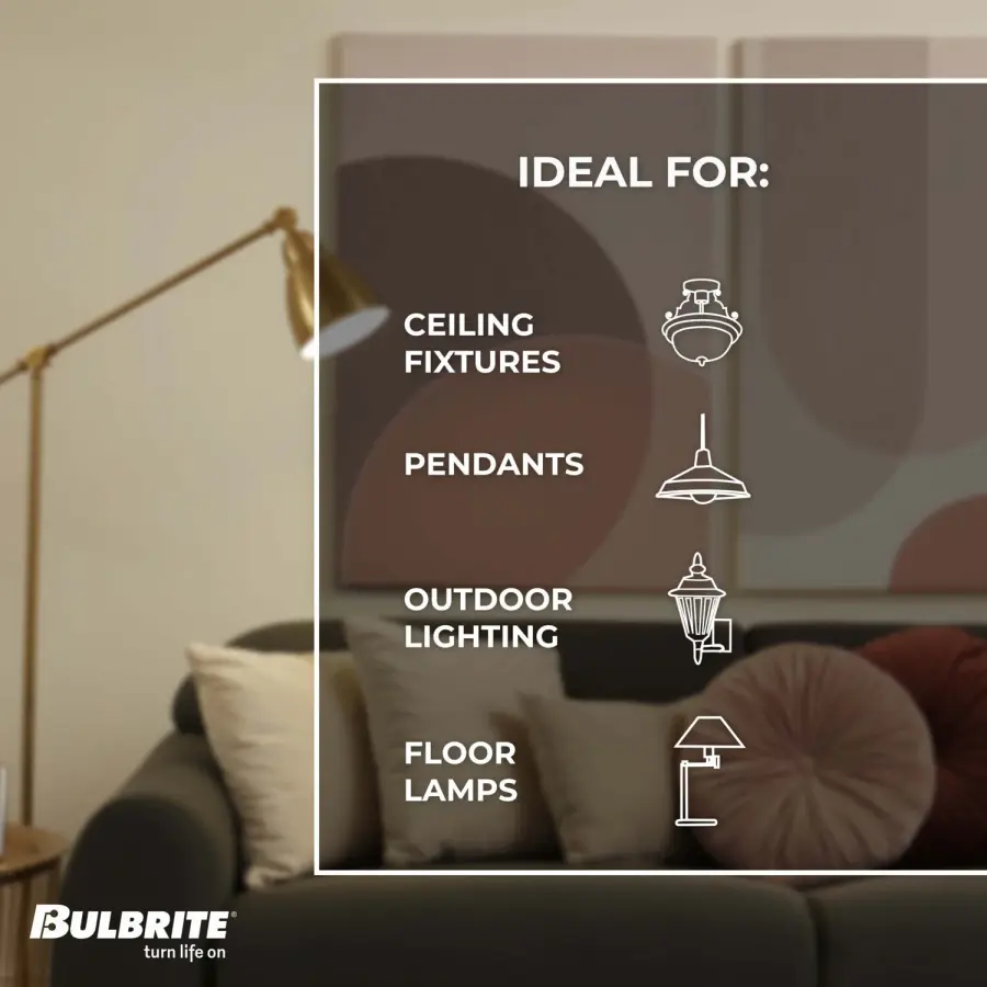 A19 LED Filament Bulb - Half Chrome - Image 5