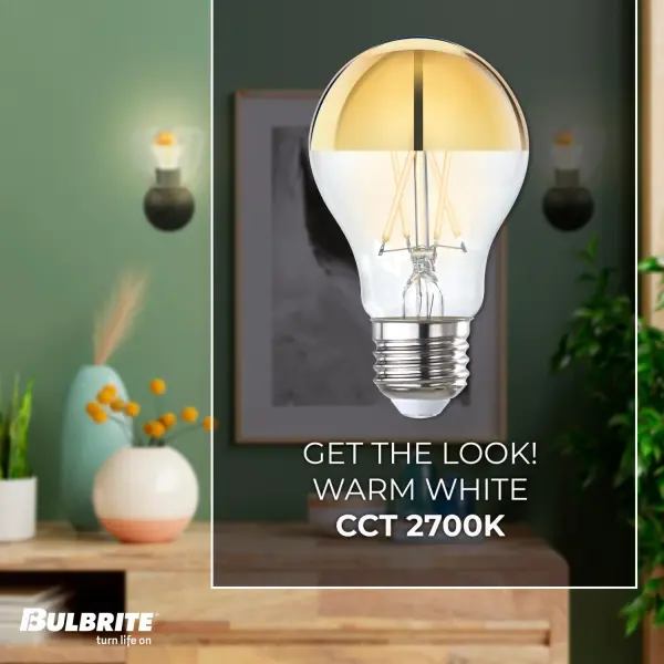 Filaments Half Gold A19 LED Bulb - Image 3