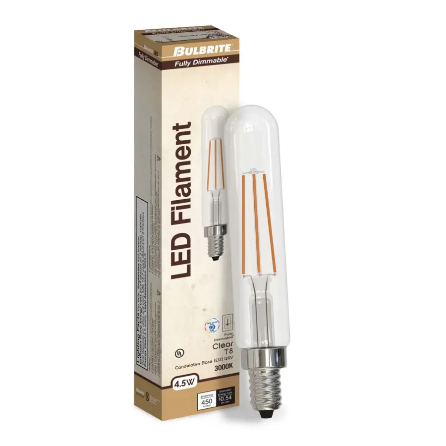 T8 LED Filament Bulb - 4.5W Soft White - Image 2