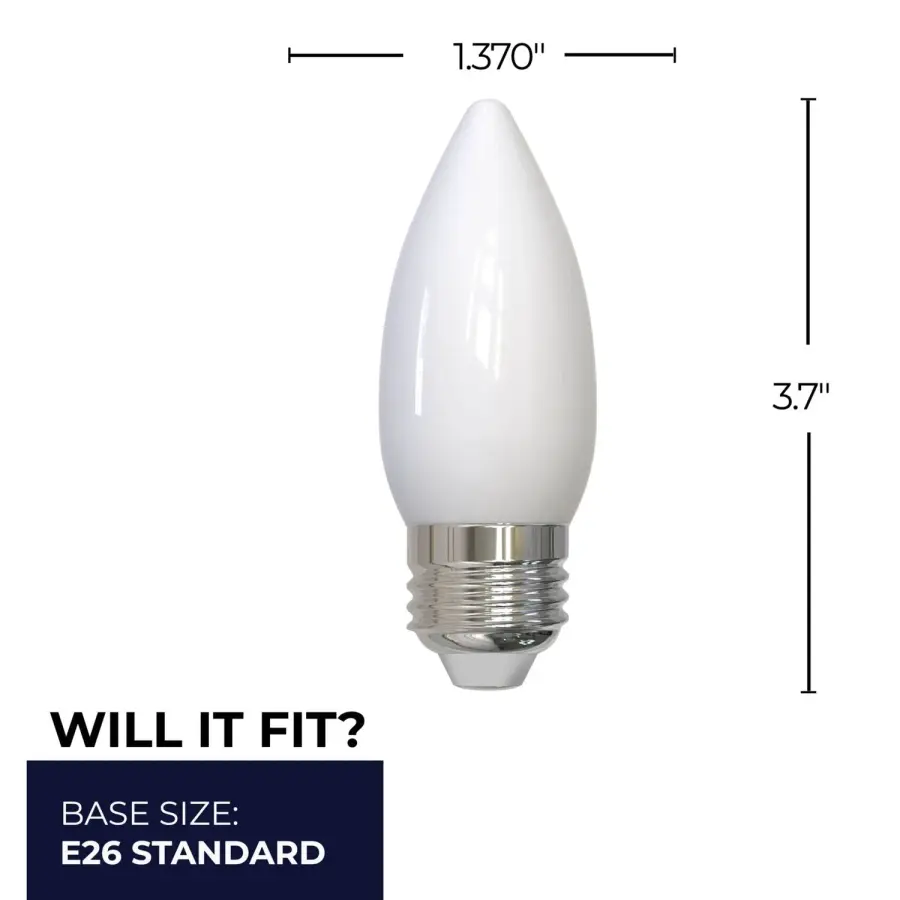Filaments B11 LED Chandelier Bulb - Milky - Image 5
