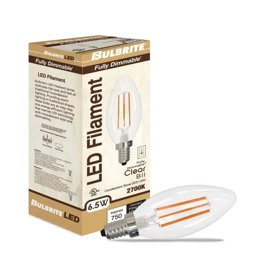 Filaments B11 LED Candelabra Bulb - Image 2