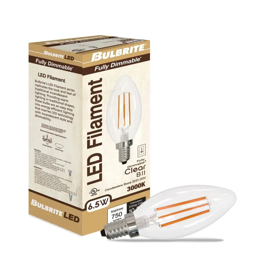 Filaments B11 LED Candelabra Bulb - Image 2