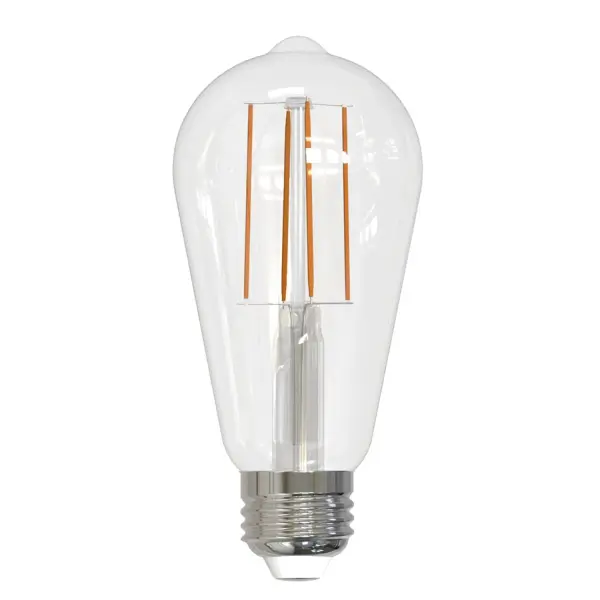 This ST18 Edison-style LED bulb combines nostalgic filament aesthetics with energy-efficient technology. At 13W it delivers 100W equivalent brightness (1400 lumens) with warm 3000K light, fully dimmable compatibility, and wet-rated durability for indoor/outdoor use.