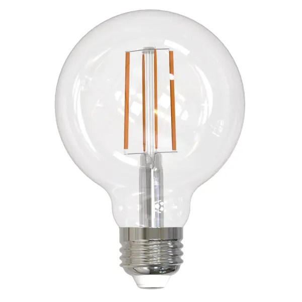 This G25 LED bulb combines classic filament aesthetics with modern efficiency, delivering 1400 lumens while using only 13W. Fully dimmable and wet-rated for versatile indoor/outdoor use with a 15,000-hour lifespan.
