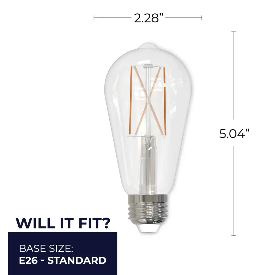 ST18 LED Filament Bulb - 8.5W (60W Equivalent) - Image 5