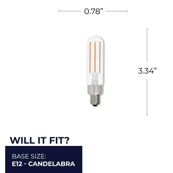 T6 LED Filament Bulb - Warm White 2700K - Image 5
