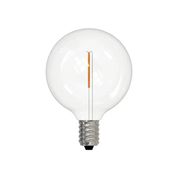 This G16 LED bulb combines classic filament aesthetics with modern efficiency, using only 0.7W while delivering warm 2700K light. Fully dimmable and damp-rated for versatile indoor/outdoor use.