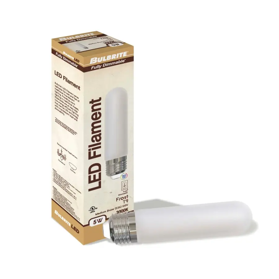 Filaments T9 5" LED Tubular Bulb - Frost Finish - Image 2