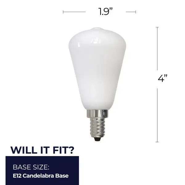 ST15 LED Filament Bulb - Milky Finish - Image 5