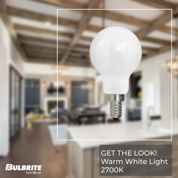 A15 LED Filament Bulb - Milky Finish - Image 3