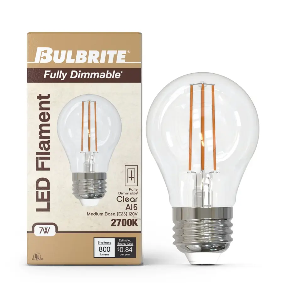 A15 LED Filament Bulb - 7W (60W Equivalent) - Image 2