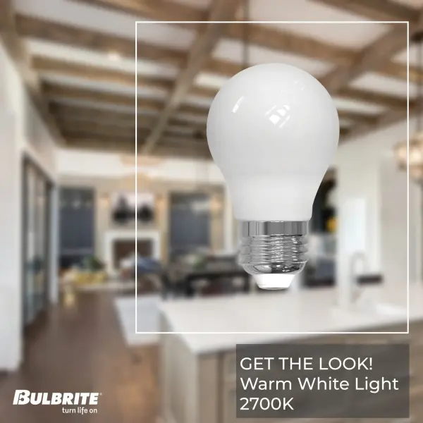 A15 LED Filament Bulb - Milky White - Image 3