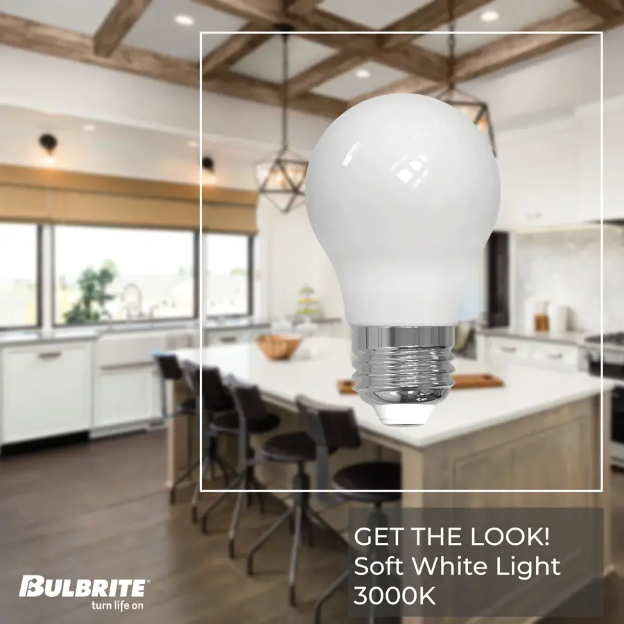 A15 LED Filament Bulb - Milky White - Image 3