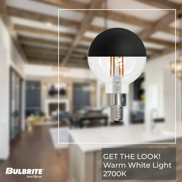 Filaments Half Black G16 Globe LED Bulb - Image 3