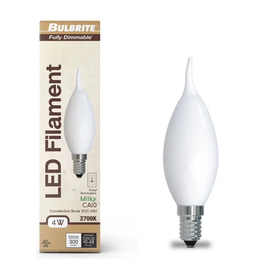 CA10 Milky Filament LED Bulb - Image 2