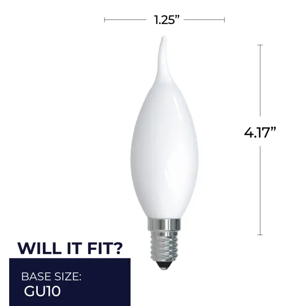 CA10 Milky Filament LED Bulb - Image 5