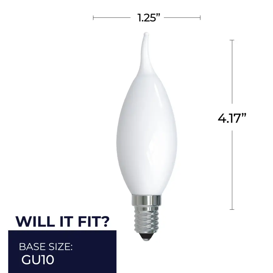 CA10 Milky Filament LED Bulb - Image 5
