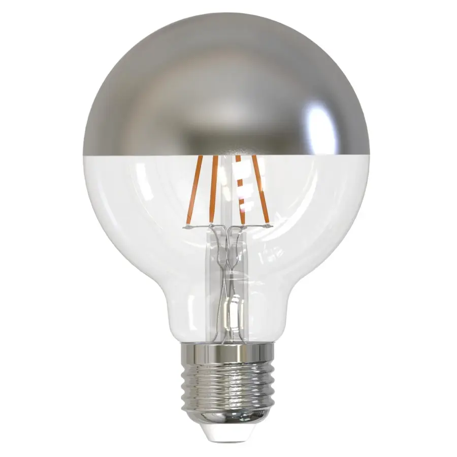 LED G25 Globe Bulb - Half Chrome Filament - Image 1