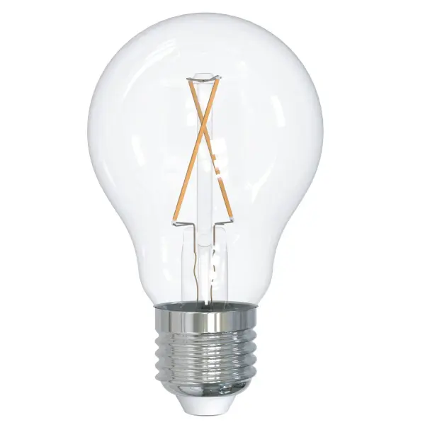This A19 LED bulb combines classic filament aesthetics with modern efficiency, delivering warm 2700K light at just 2.5W. Fully dimmable and wet-rated for versatile indoor/outdoor use with 15,000-hour lifespan.