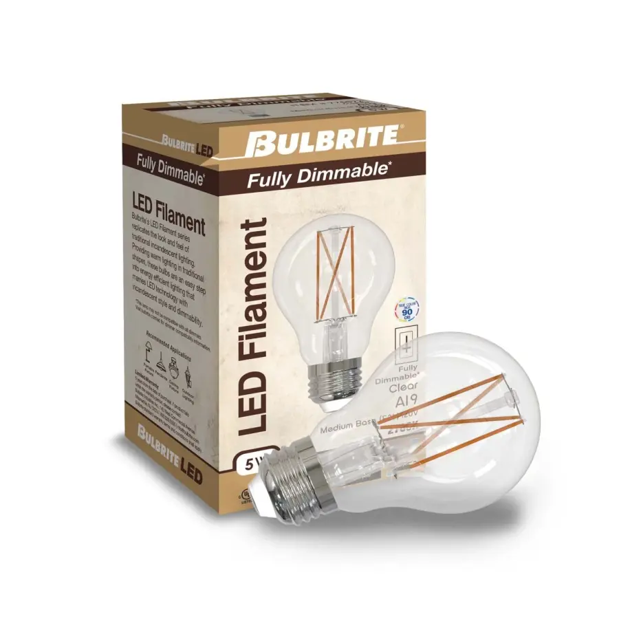 Filaments LED A19 Warm White Bulb - Image 2