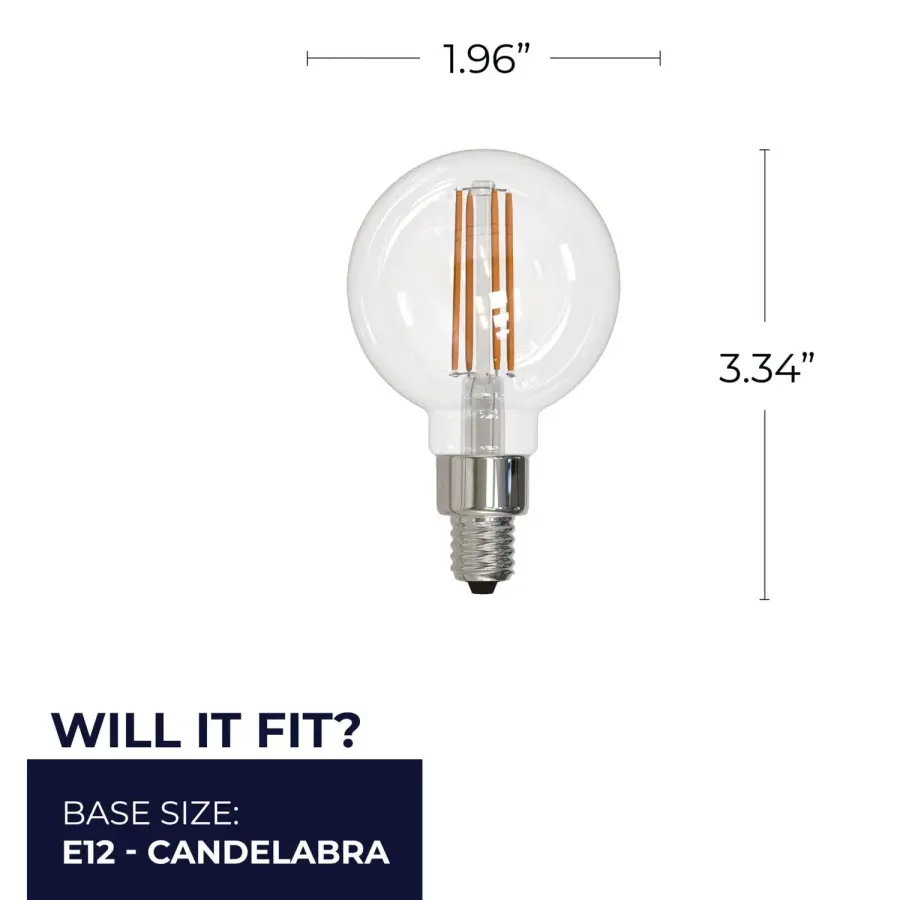 G16 LED Filament Bulb - Warm White 2700K - Image 5