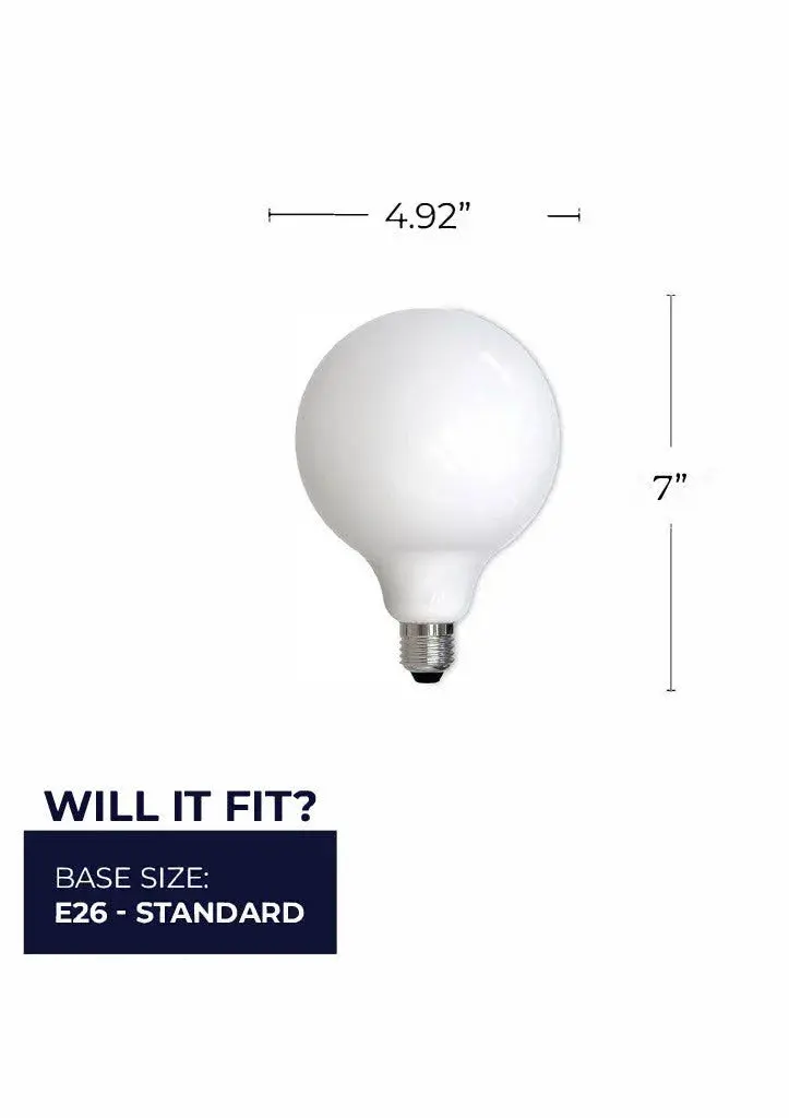 G40 LED Globe Bulb - Milky Finish - Image 5