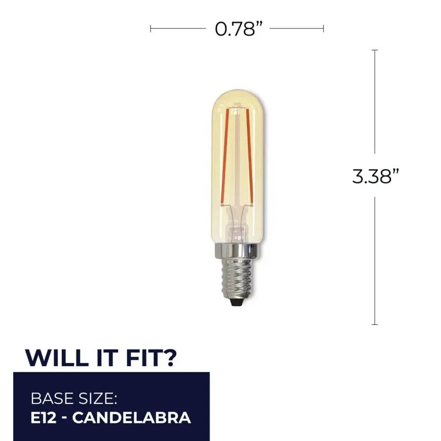Filaments T6 LED Tubular Bulb - Antique Amber - Image 5