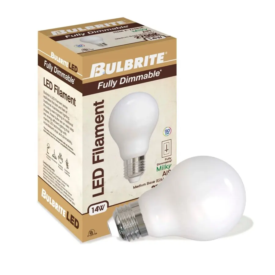 Filaments A19 LED Bulb - Warm White 2700K - Image 2