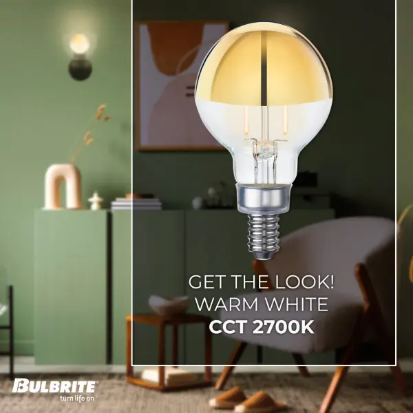 Filaments Half Gold G16 LED Bulb - Image 3