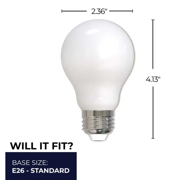 Filaments A19 LED Bulb - Milky Finish - Image 5