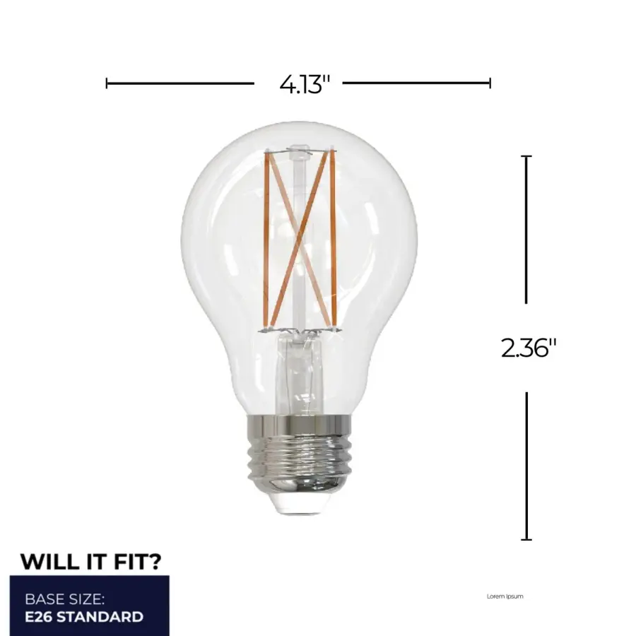 14W LED A19 Filament Bulb - Cool White - Image 4