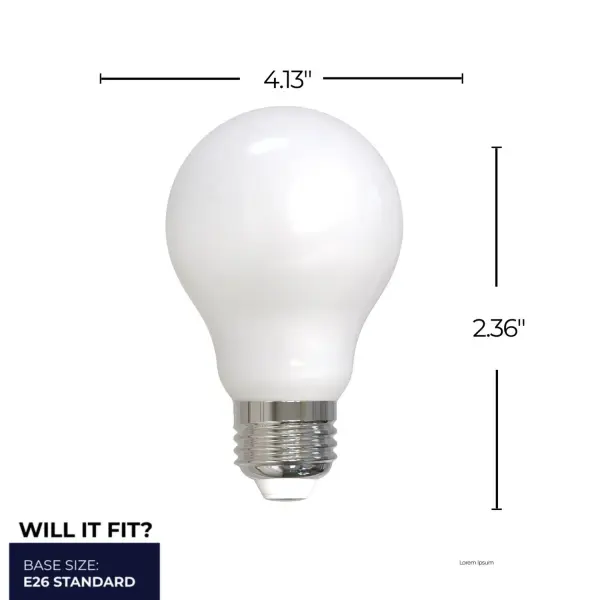 14W LED A19 Filament Bulb - Cool White - Image 4