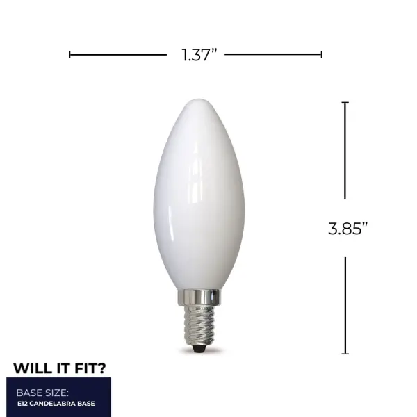 Filaments B11 LED Candelabra Bulb - Cool White - Image 5