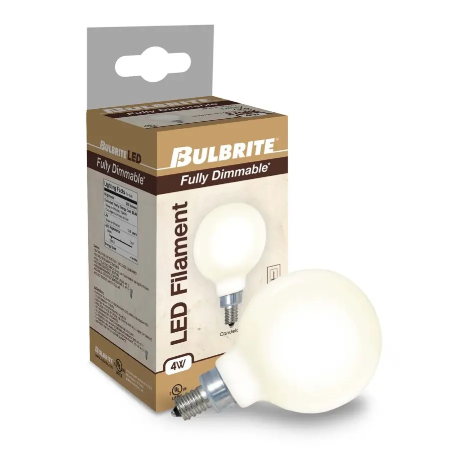 G16 LED Filament Bulb - Milky White - Image 2