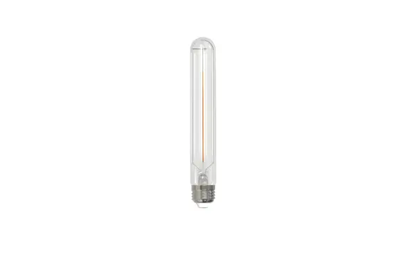 This 7.5-inch T9 LED bulb delivers warm 3000K lighting while using only 3 watts to replace 25-watt incandescent bulbs. Fully dimmable and wet-rated for versatile indoor/outdoor applications with 15,000-hour lifespan.