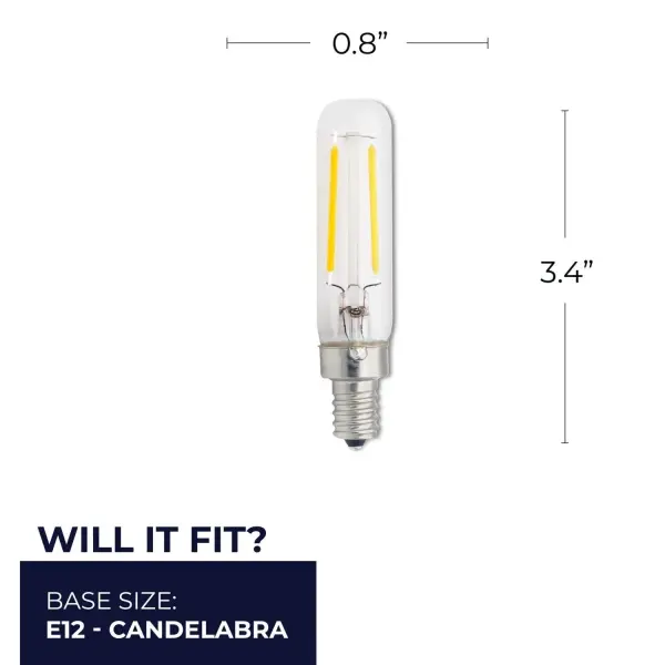 T6 LED Filament Bulb - Warm White 2700K - Image 5