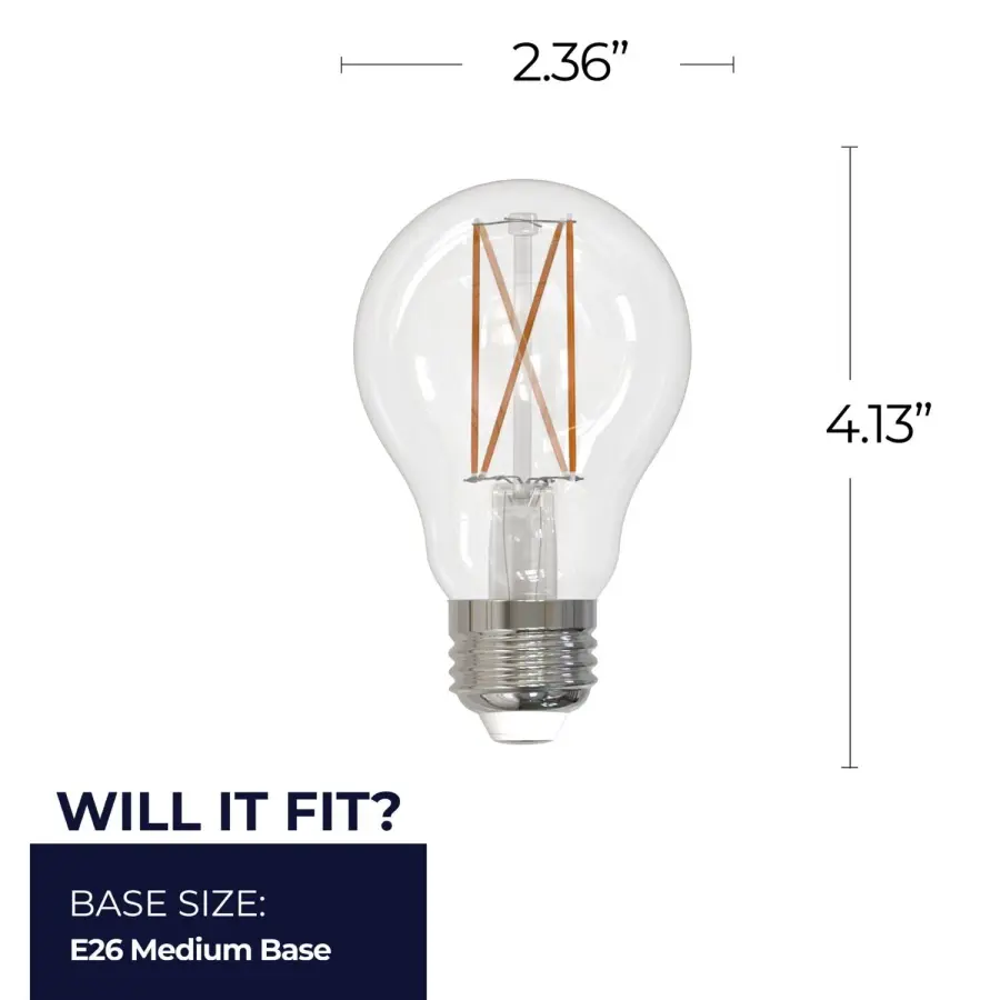 A19 LED Filament Bulb - 8.5W Soft Daylight - Image 5