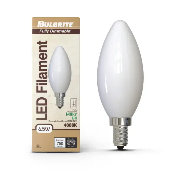 Filaments B11 LED Candelabra Bulb - Cool White - Image 2