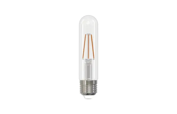 This T9 LED bulb combines classic filament aesthetics with modern efficiency, delivering 400 lumens while using only 5 watts. The 4000K cool white temperature provides crisp, clean illumination ideal for task lighting.