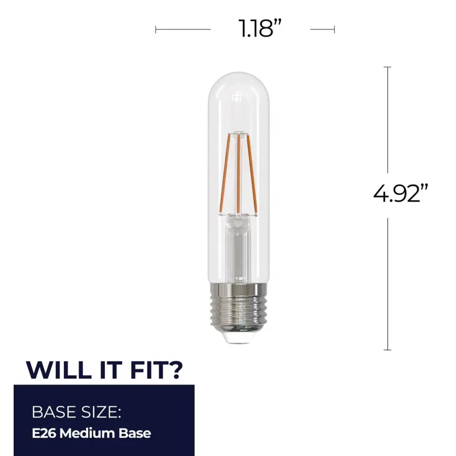 T9 5" LED Filament Bulb - Soft Daylight - Image 4
