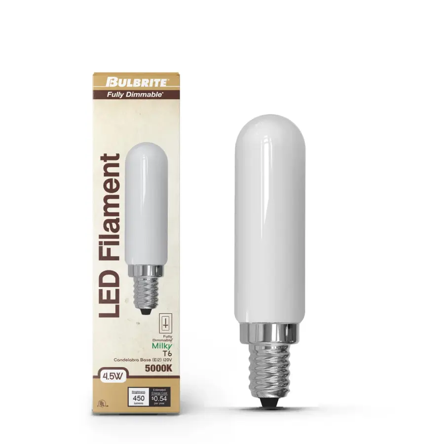 T6 LED Filament Bulb - Milky Finish - Image 2
