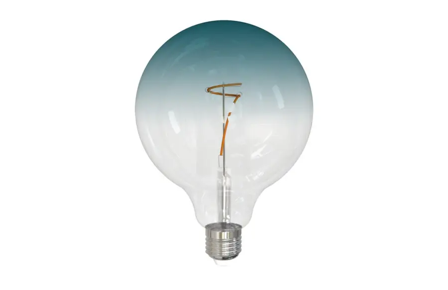 Gradient G40 LED Filament Bulb - Clear to Blue - Image 1