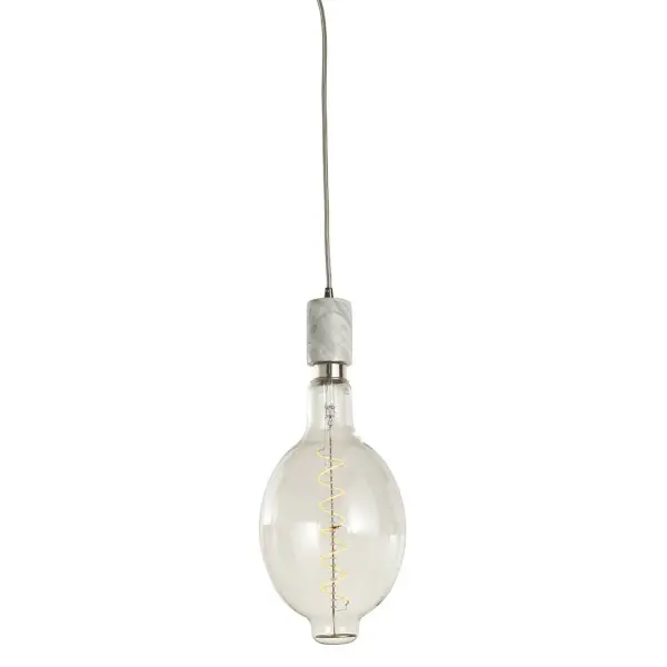 This sophisticated pendant combines natural white marble with energy-efficient LED technology, creating a warm 2200K ambient glow. The adjustable 10-foot cord offers flexible installation, while the unique marble pattern ensures each piece is one-of-a-kind.