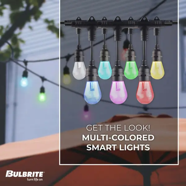 Bulbrite Solana Smart String Lights - 36ft with 18 LED Bulbs - Image 3