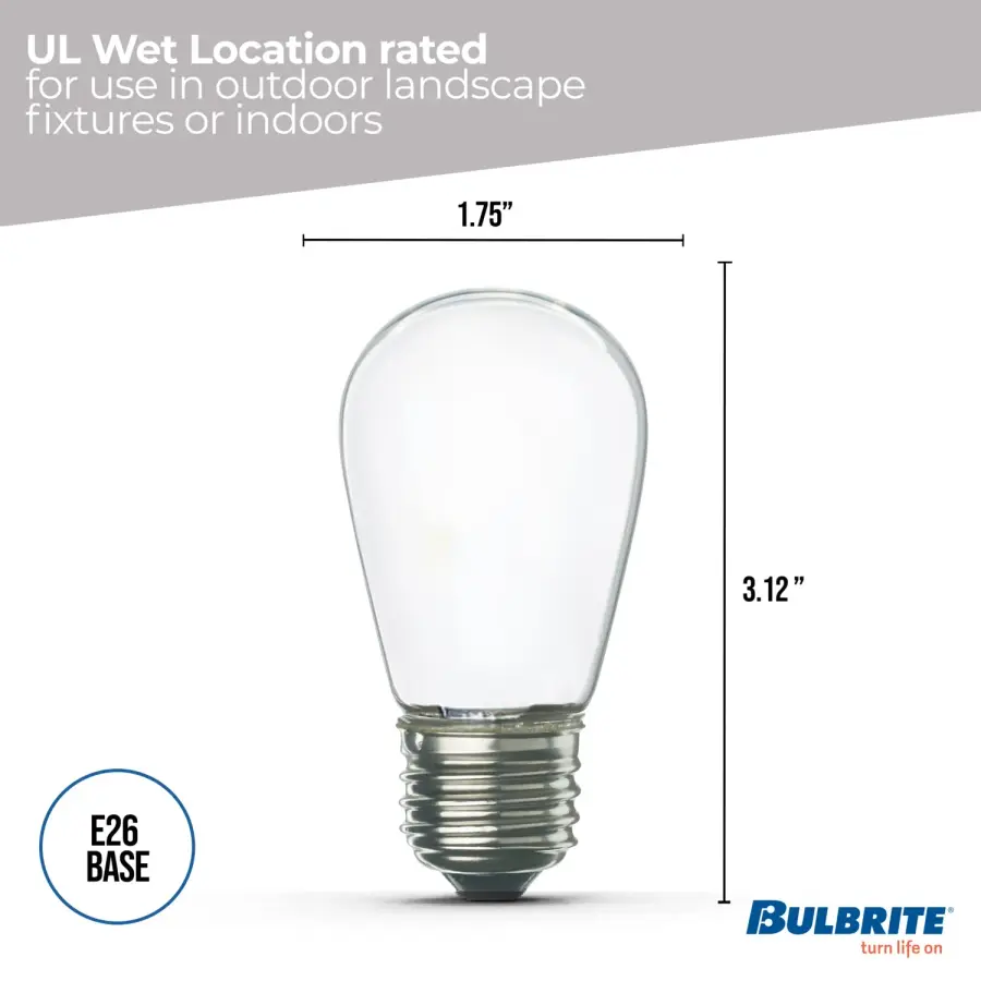 S14 LED Filament Bulb - Frost Finish - Image 7