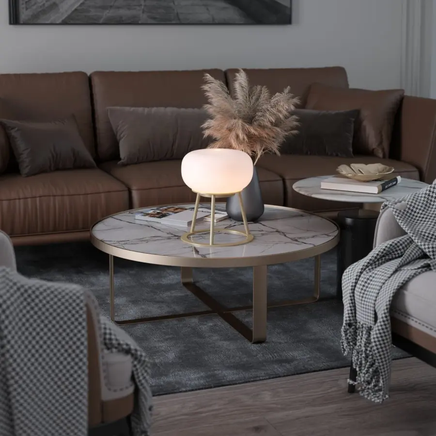 TRIPOD Cordless Table Lamp with Oval Glass - Image 2