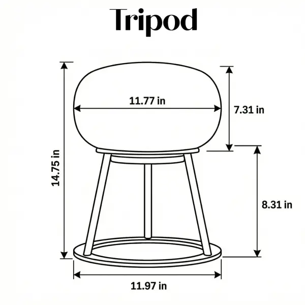 TRIPOD Cordless Table Lamp with Oval Glass - Image 7