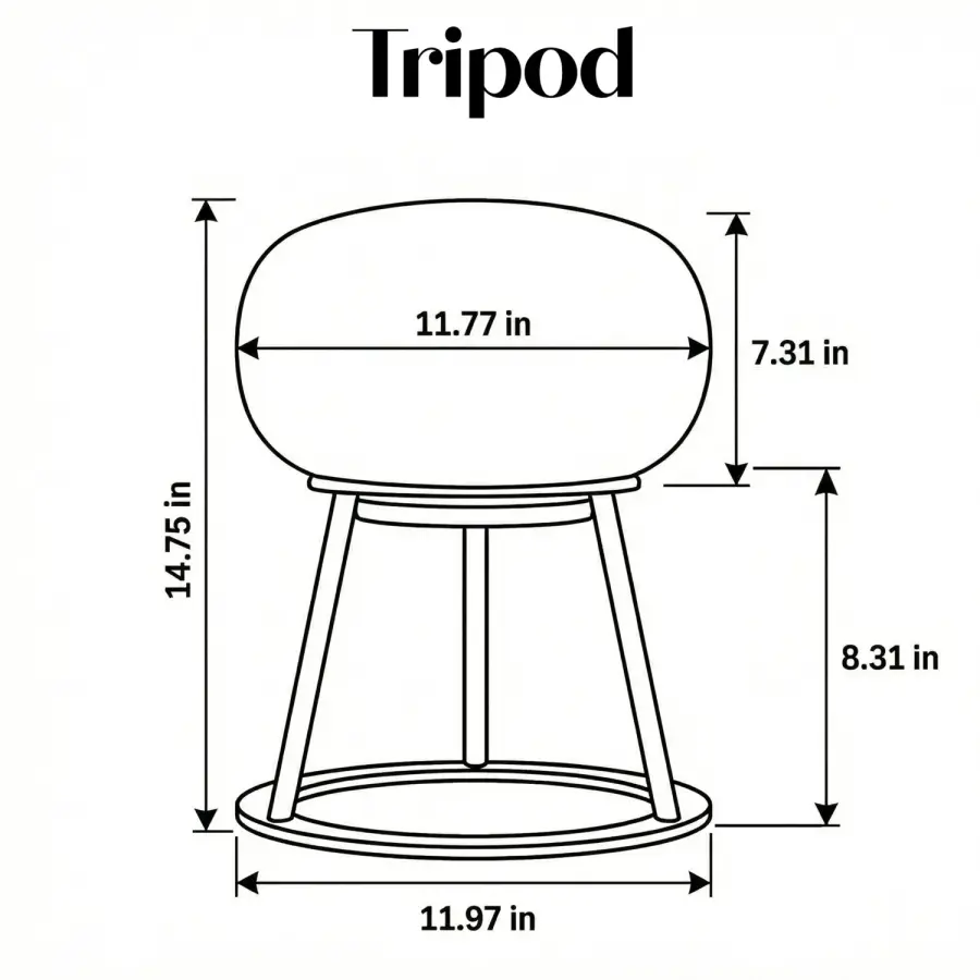 TRIPOD Cordless Table Lamp with Oval Glass - Image 7