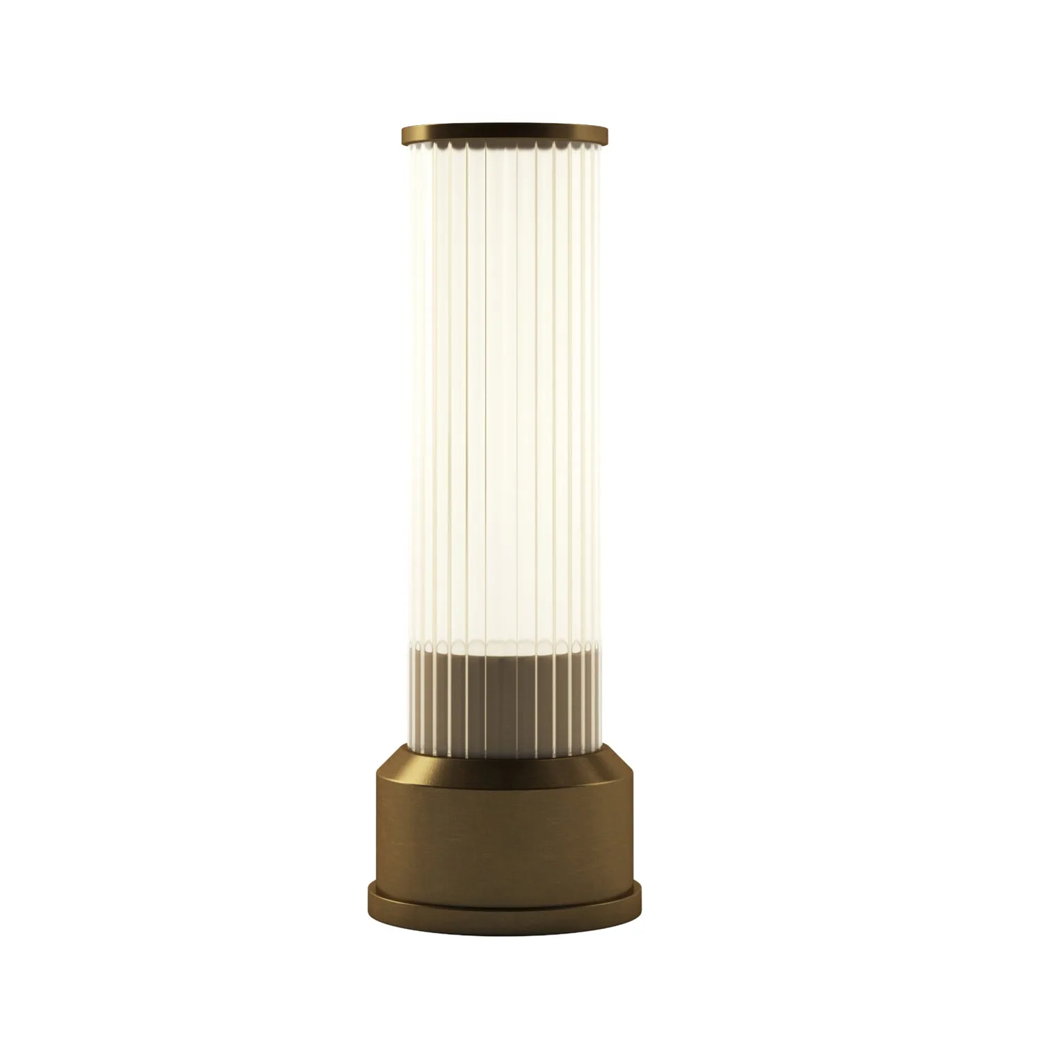 Candlestick Cordless Table Lamp - Brushed Brass